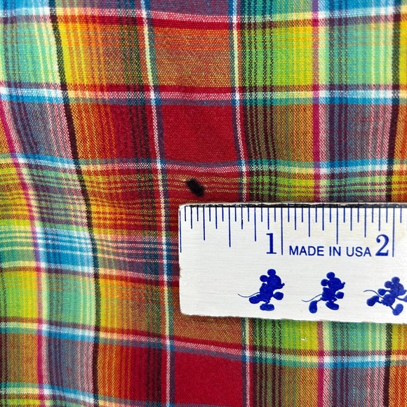Ralph Lauren Classic Fit Red Plaid Line Blend Button Down Shirt Large Pony logo - Picture 6 of 8